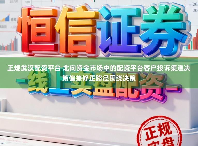 正规武汉配资平台 北向资金市场中的配资平台客户投诉渠道决策偏差修正路径围绕决策