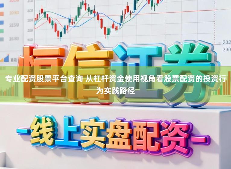 专业配资股票平台查询 从杠杆资金使用视角看股票配资的投资行为实践路径